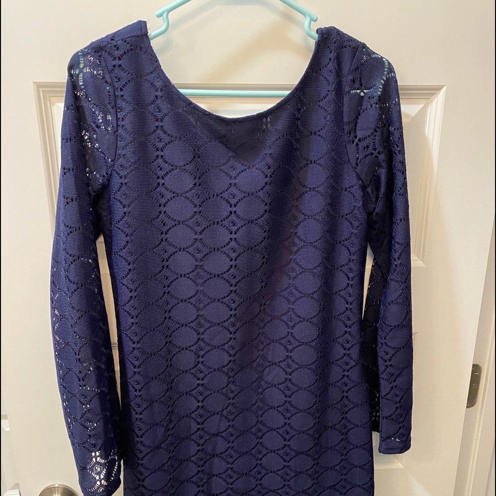 Navy Lace Dress